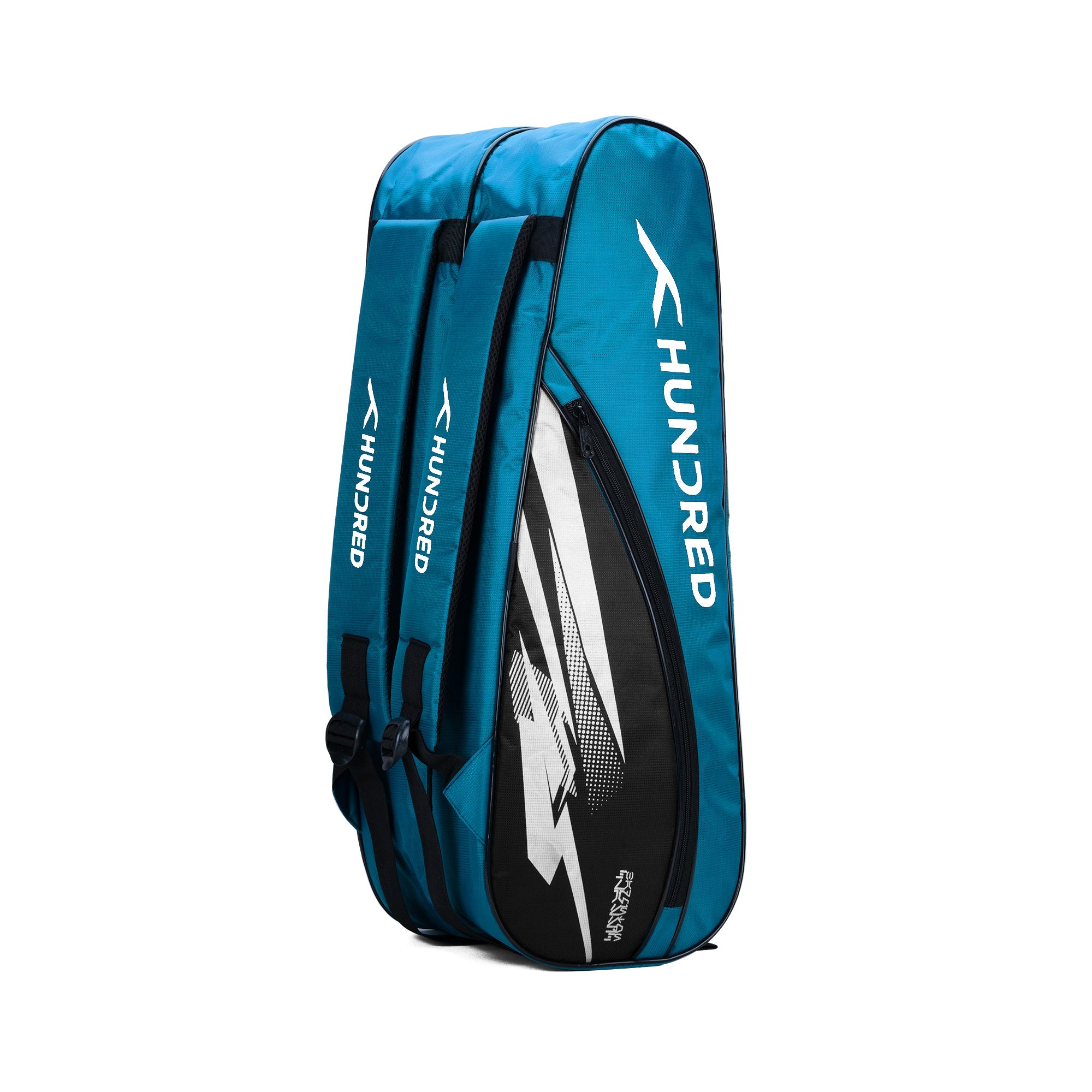 Hundred Cosmogear Badminton Kitbag - Teal Blue/Black Luggage Hundred