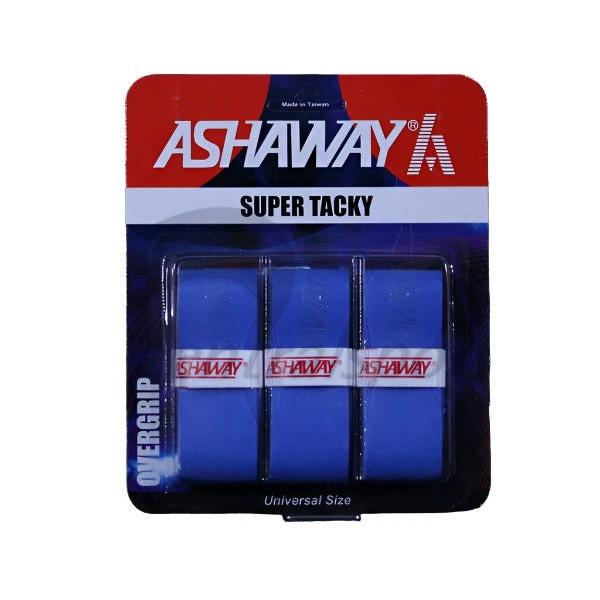 Ashaway Super Tacky Overgrips (3 Pieces) Blue 3 Pieces Clearance Ashaway