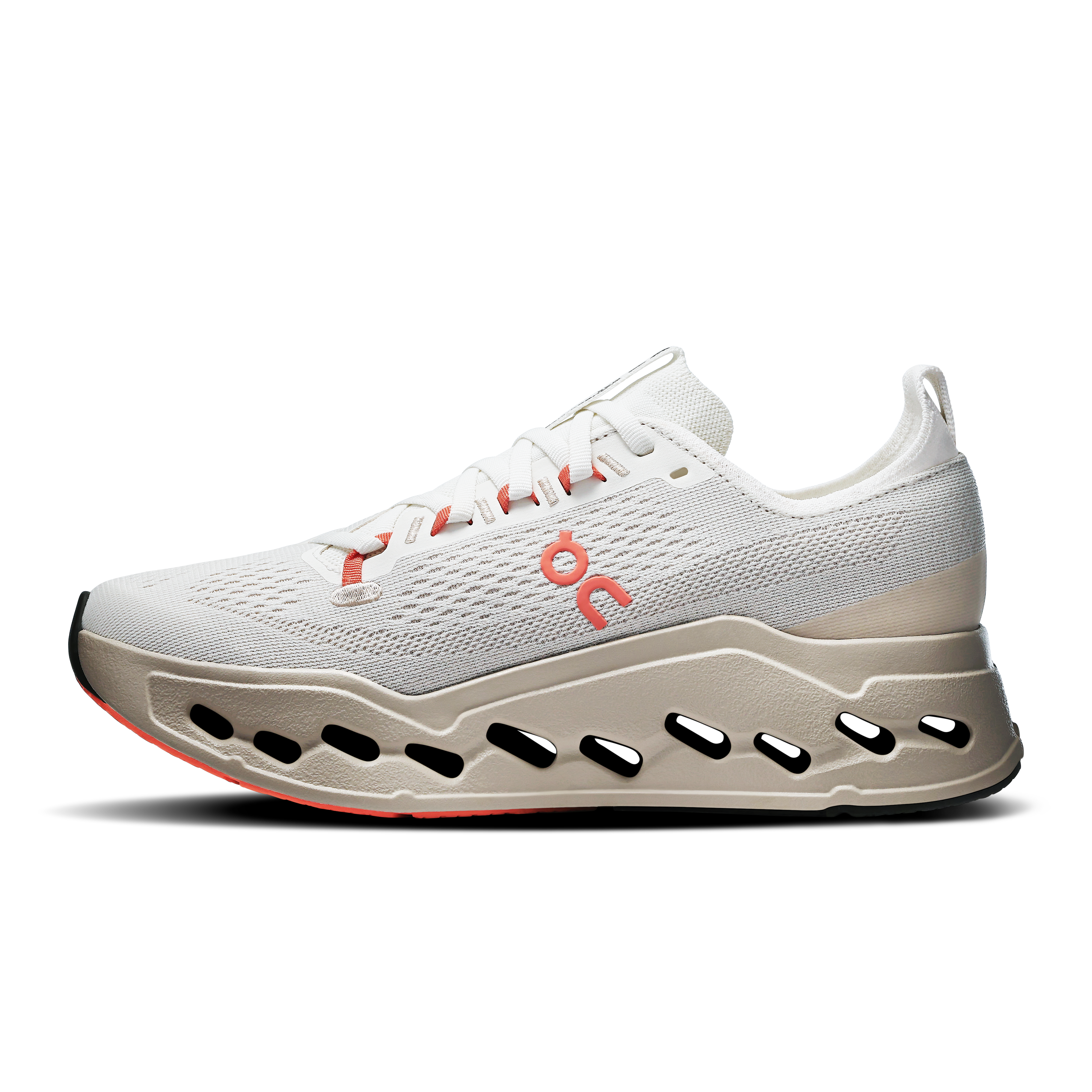 On Running Cloudsurfer Max Running Shoe Men - Ivory/Salmon Running Shoes On Running