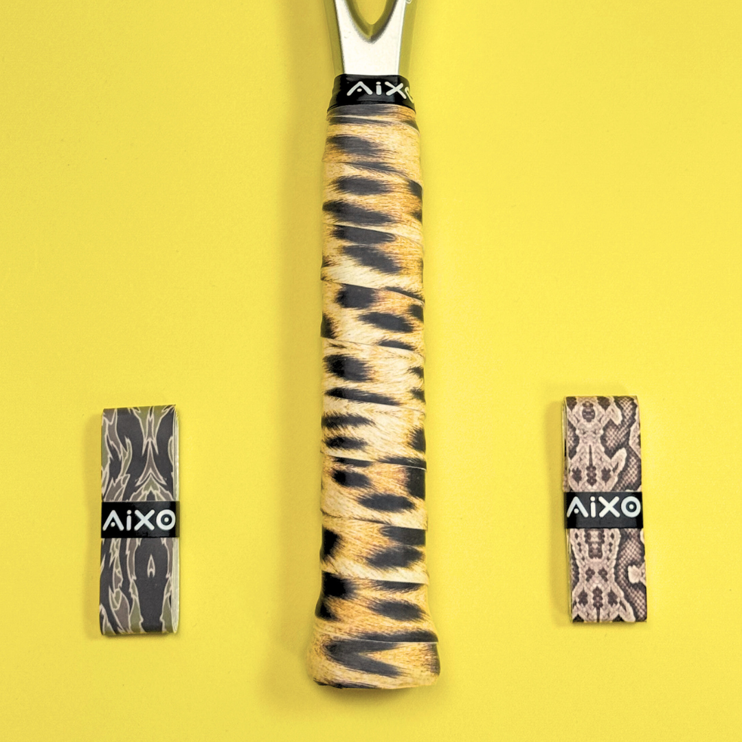 Aixo Tiger Camo Tacky Overgrip Overgrips Aixo