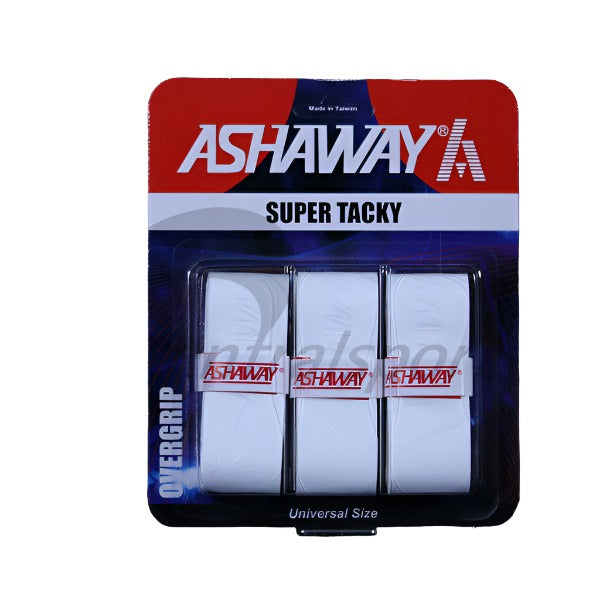 Ashaway Super Tacky Overgrips (3 Pieces) White 3 Pieces Clearance Ashaway