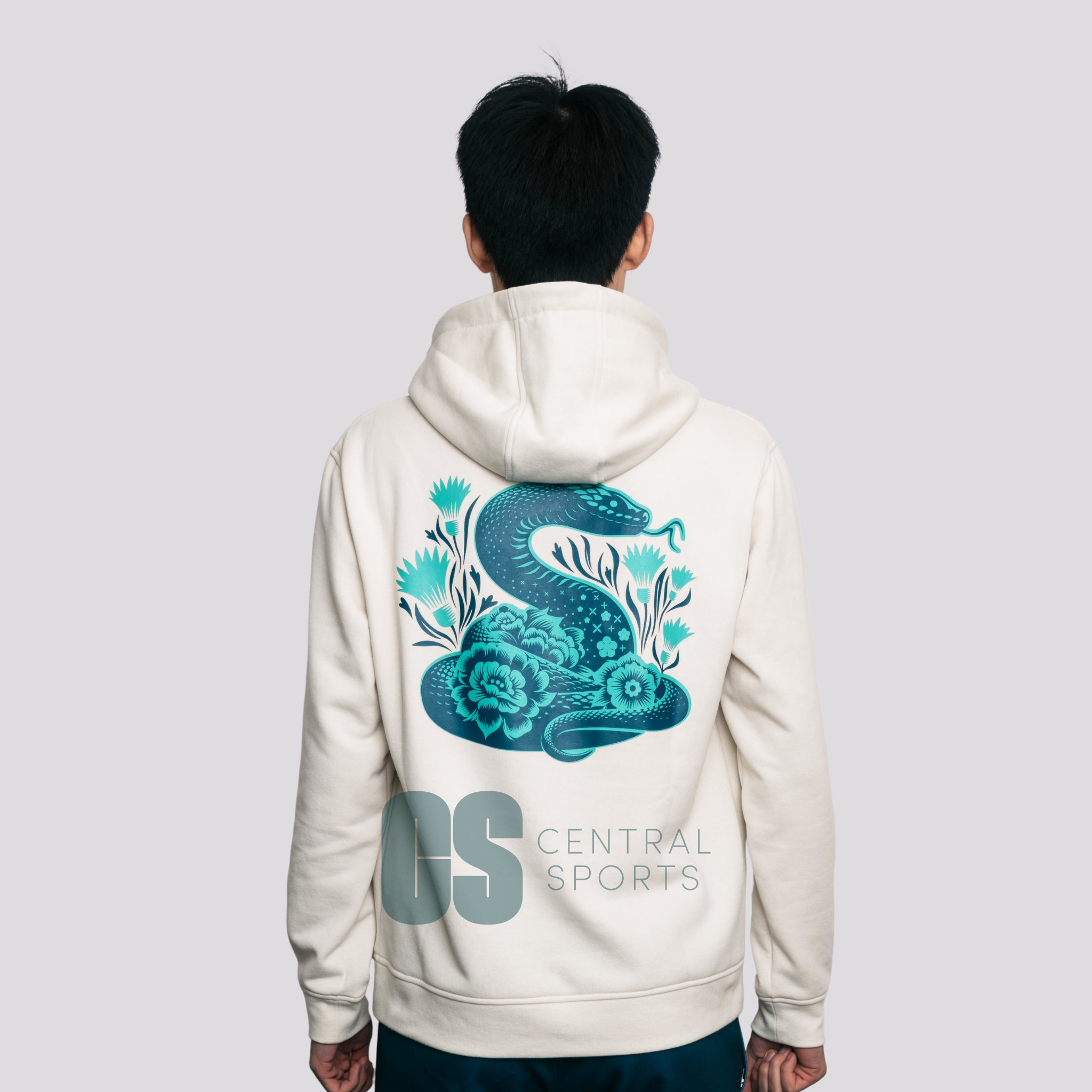 Yonex Coiled Snake Unisex Hood Ivory Ivory Clothing Yonex