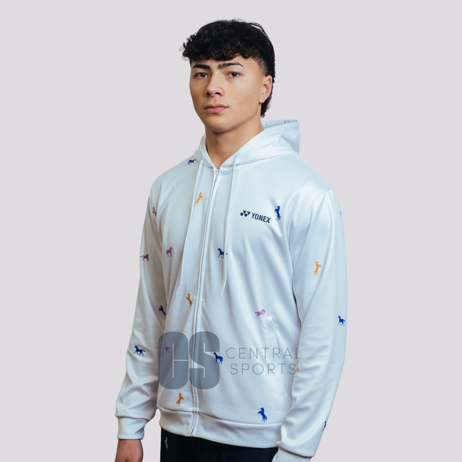 Yonex Heavenly Rider – Unisex Zip Hoodie (White) Yonex CNY2026 Zip Hood Sweat A Unisex Clothing Yonex