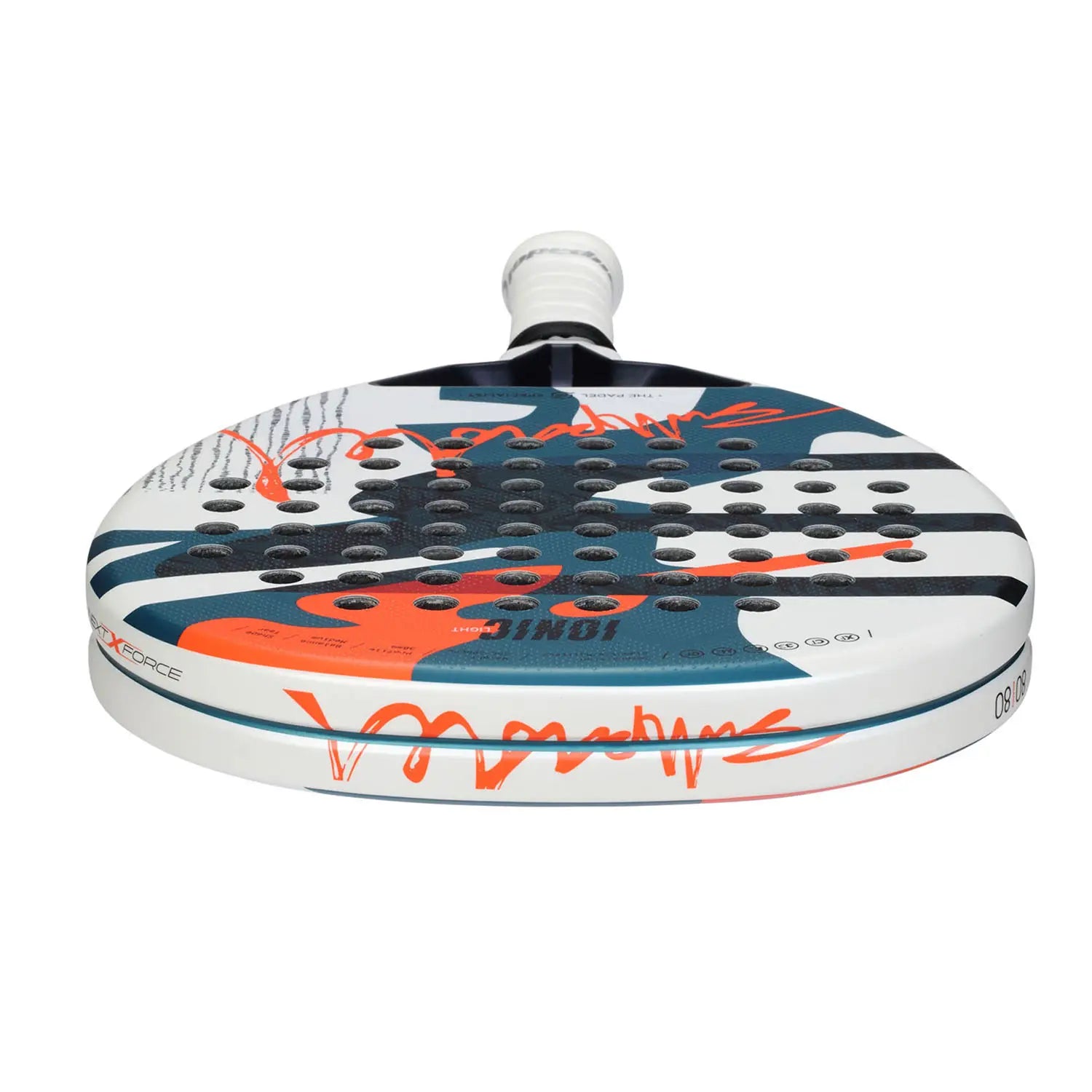 BullPadel Ionic Light Padel Racket - White/Blue
