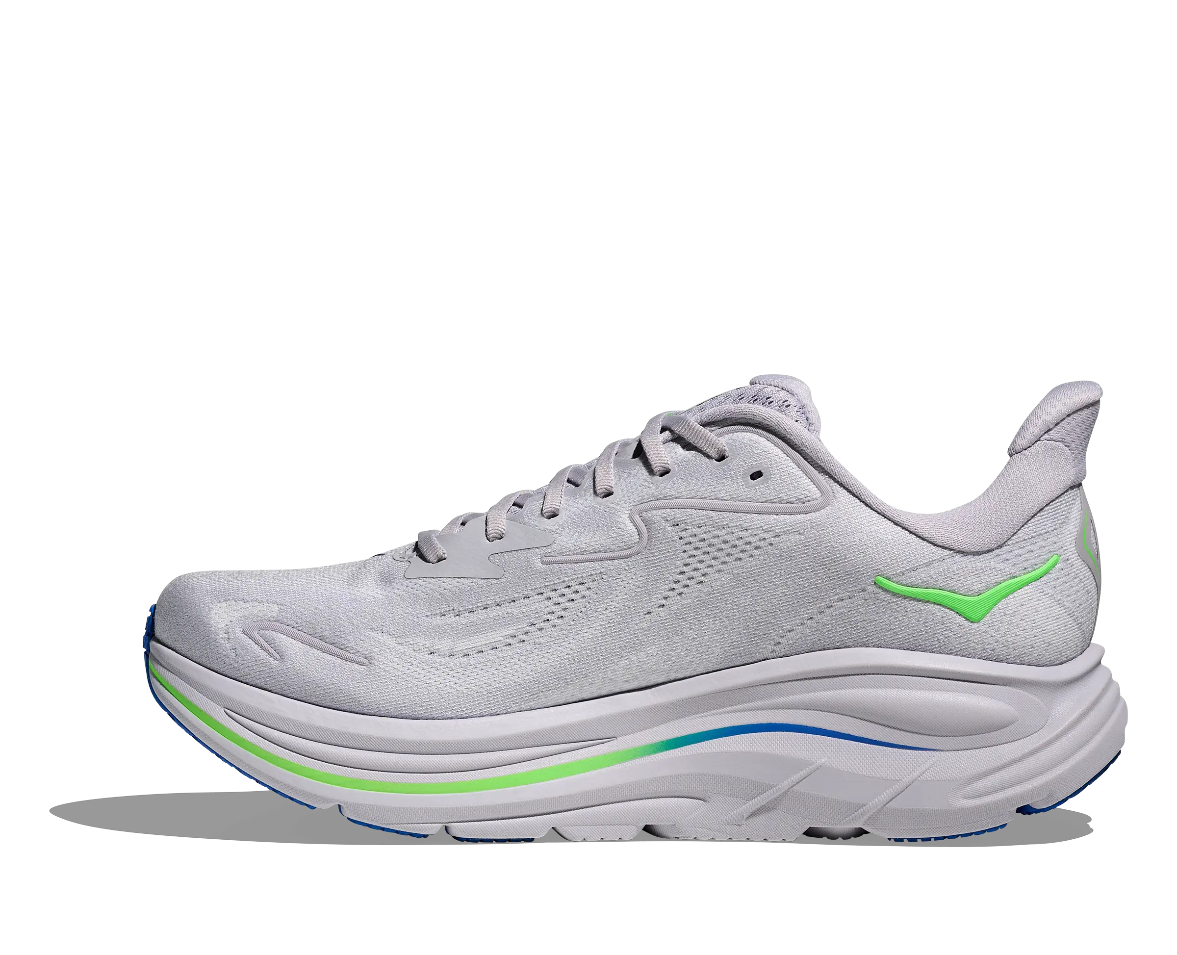 Hoka Clifton 10 Running Shoe Men - Ash Grey/Neon Green Hoka