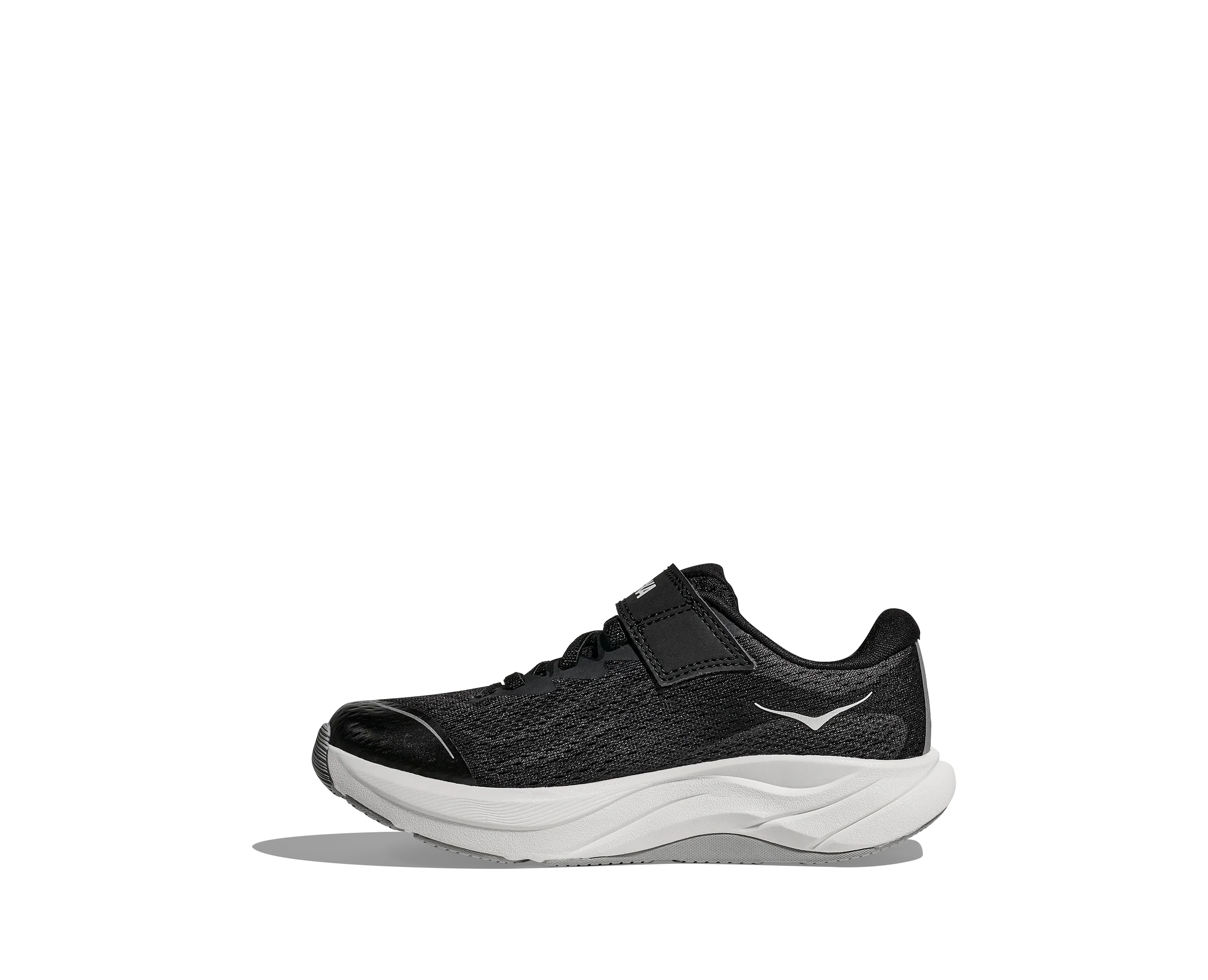 Hoka Rincon 4 Little Kids Shoe - Black/White Running Shoes Hoka
