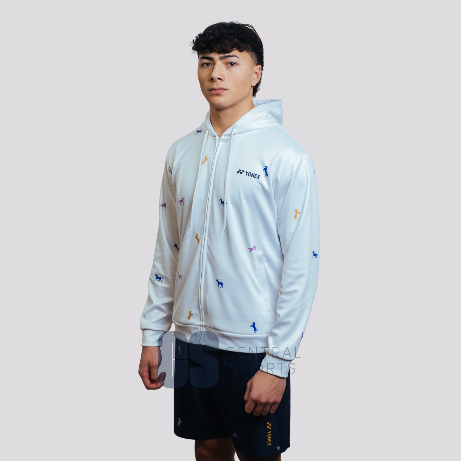 Yonex Night Rider – Unisex Zip Hoodie (Ink Blue) Yonex CNY2026 Zip Hood Sweat A Unisex Clothing Yonex