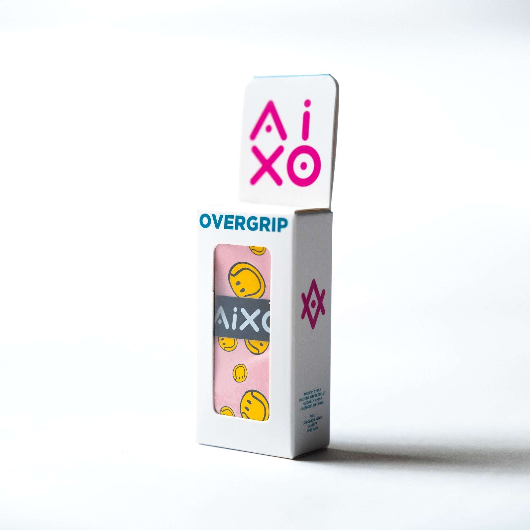 Aixo Smiley Ball Dry Overgrip Pink Overgrips Aixo