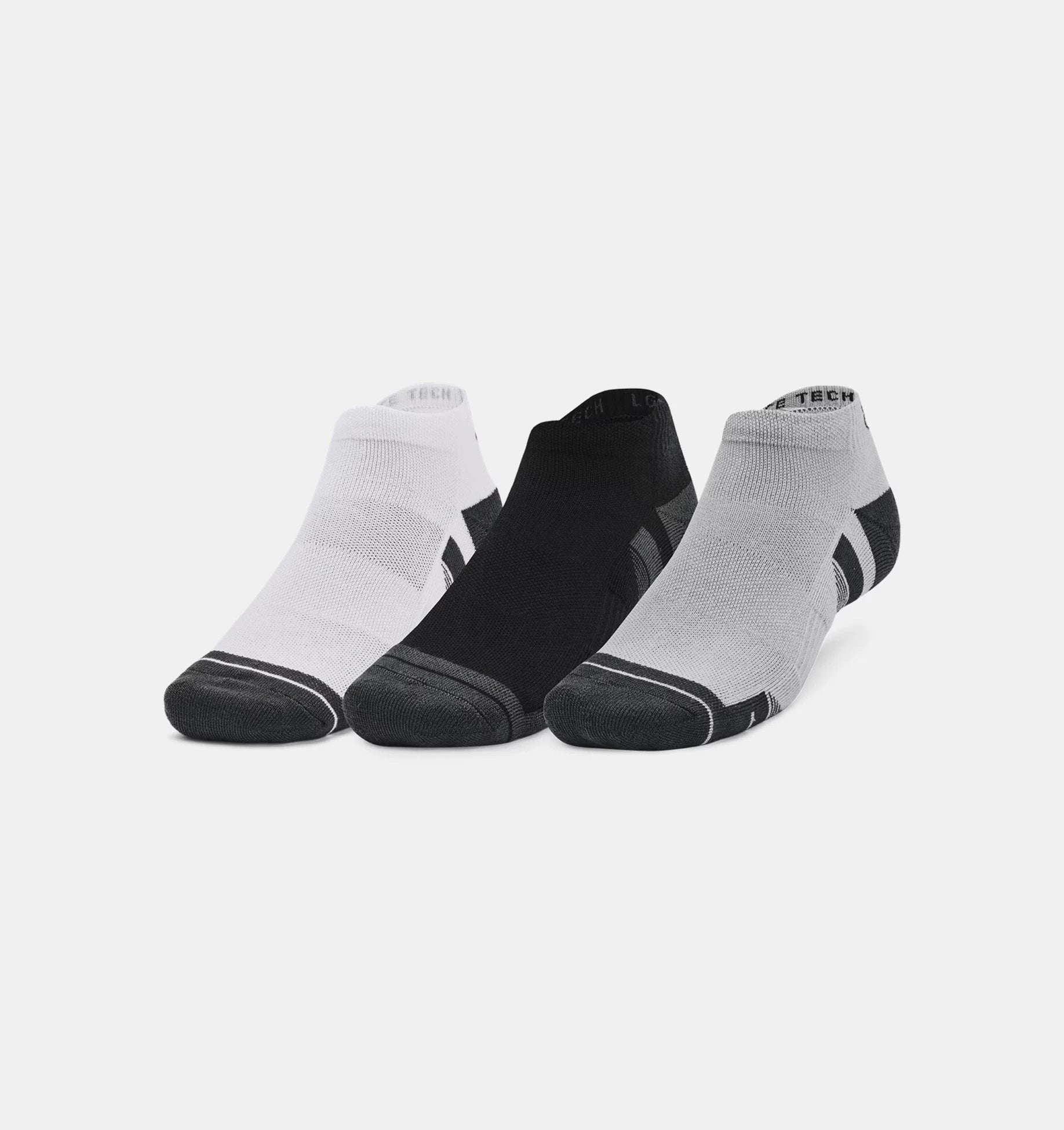 Under Armour Performance Tech 3pack Low Socks 1379503 011 Mod Gray White Clearance Flash