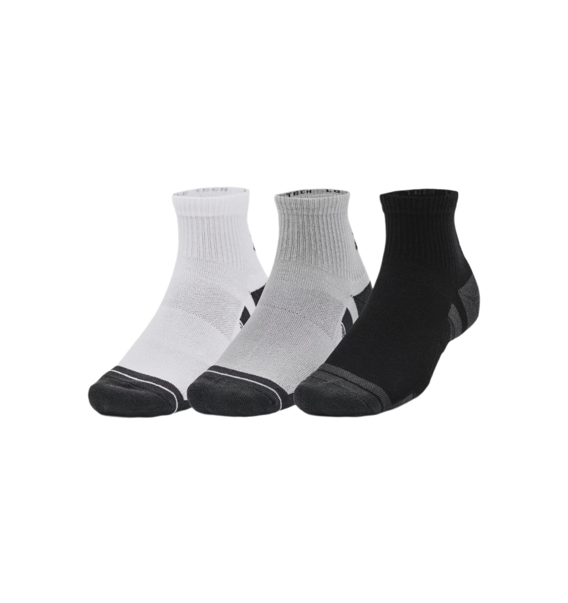 Under Armour Performance Tech 3pk Quarter Socks 1379510