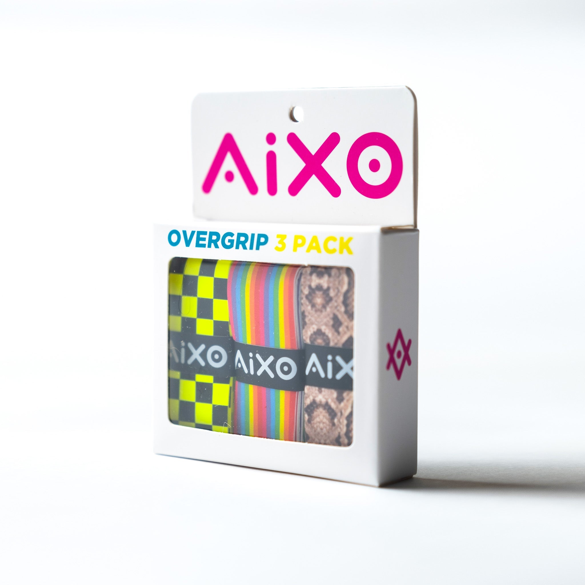 Aixo Rainbow Stripe Tacky Overgrip Overgrips Aixo