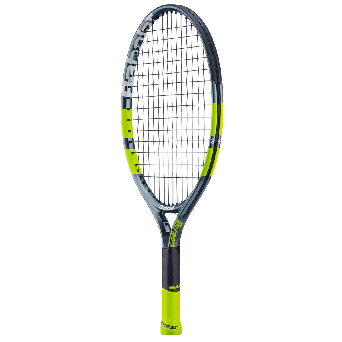 Babolat Carlitos Junior 21 2026 Tennis Racket Strung 180g - Grey/Yellow Tennis Rackets Babolat