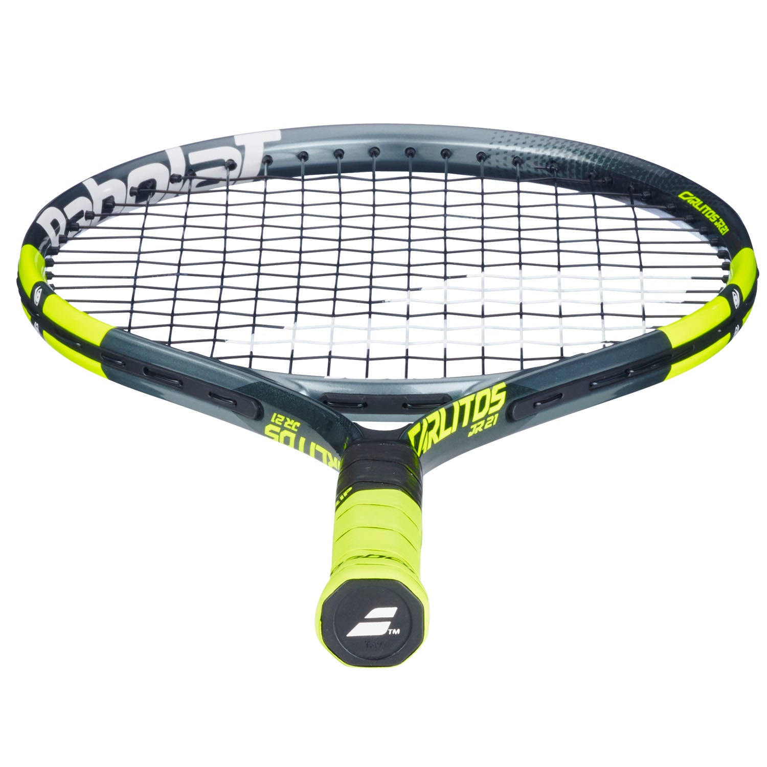 Babolat Carlitos Junior 21 2026 Tennis Racket Strung 180g - Grey/Yellow Tennis Rackets Babolat