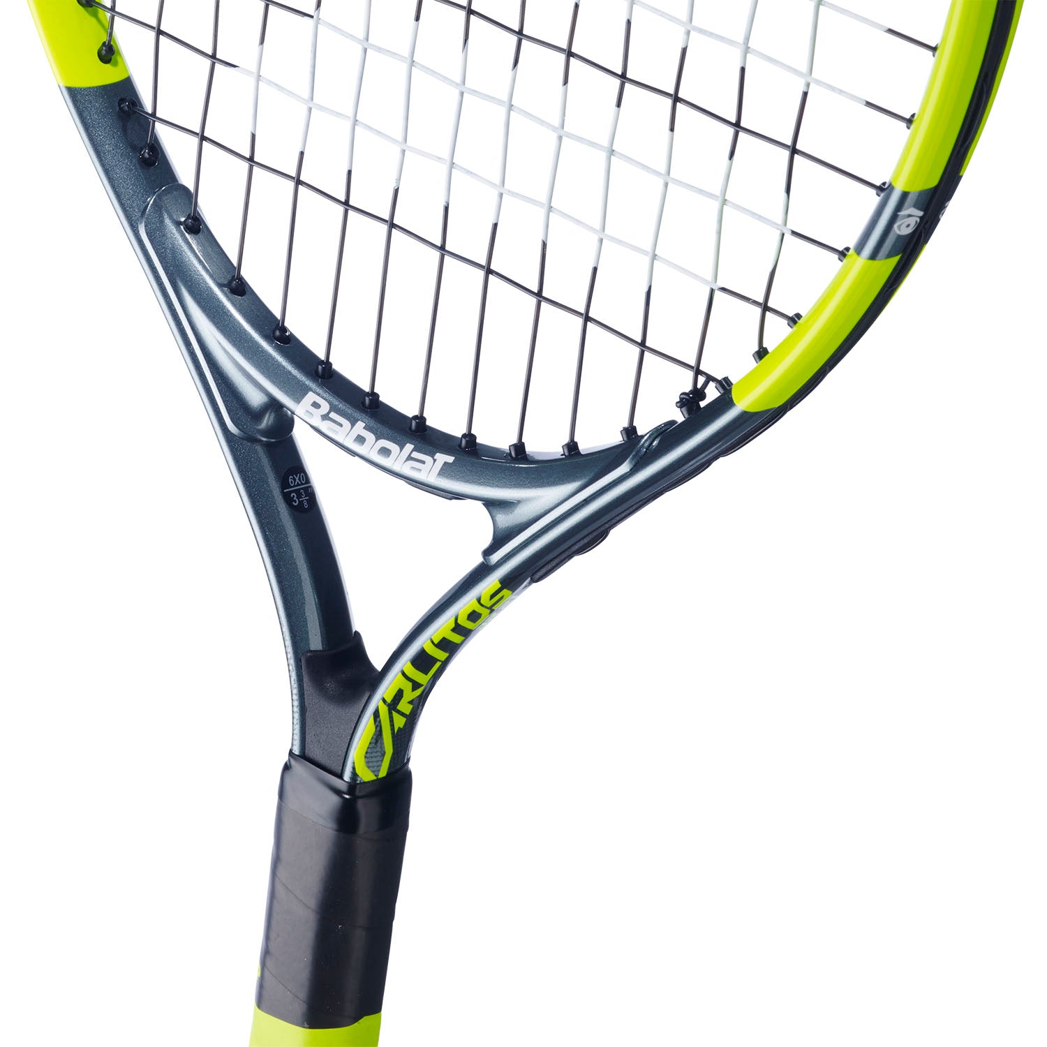 Babolat Carlitos Junior 21 2026 Tennis Racket Strung 180g - Grey/Yellow Tennis Rackets Babolat