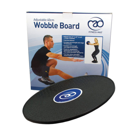 Fitness Mad Adjustable Wobble Board 40cm - Blue Accessories Fitness Mad