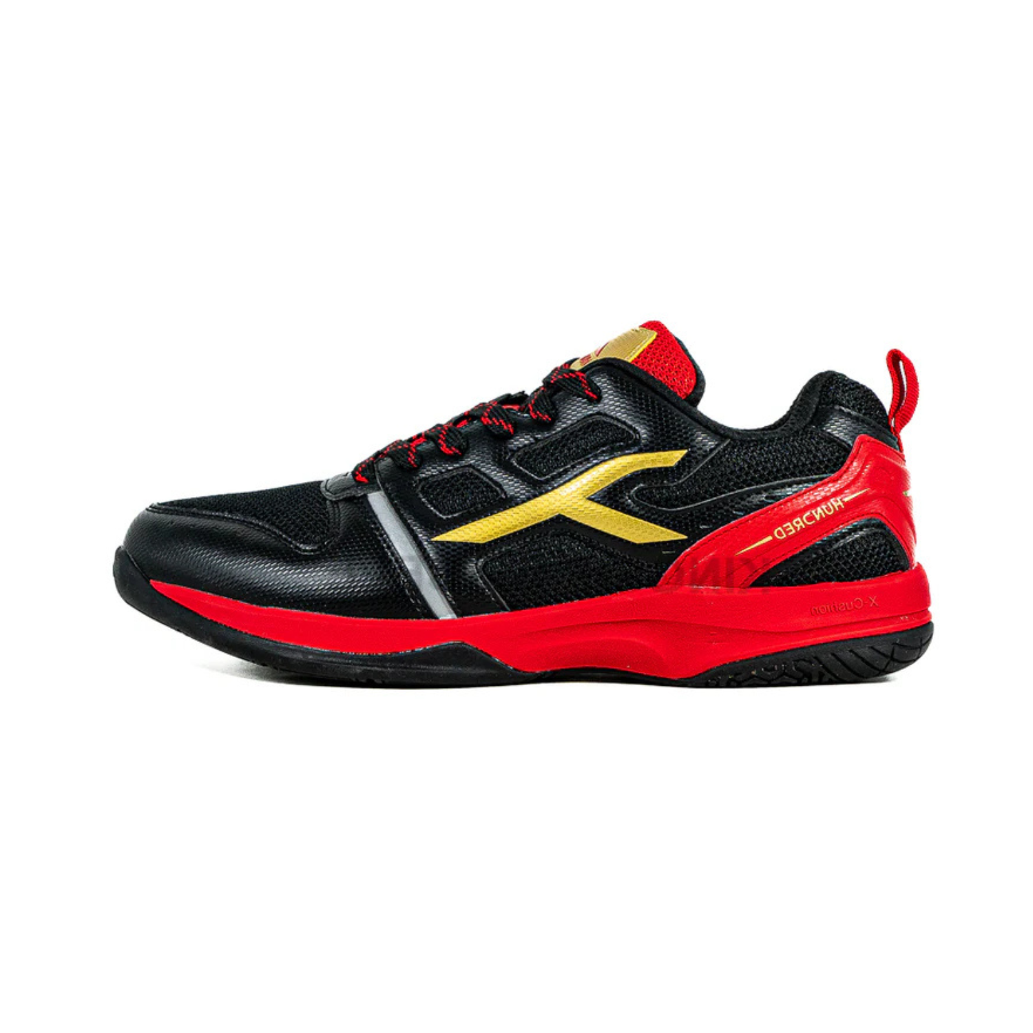Hundred Blast Badminton Shoes - Black/Red/Gold