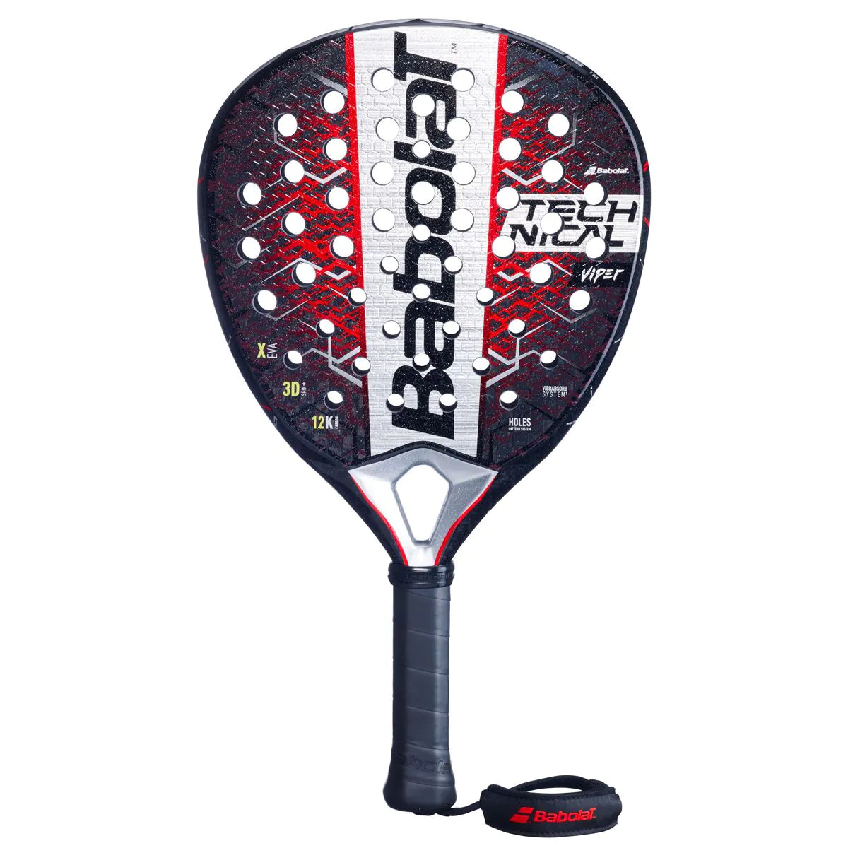 Babolat Technical Viper Padel Racket - Black/Red Red Black One Size Padel Babolat