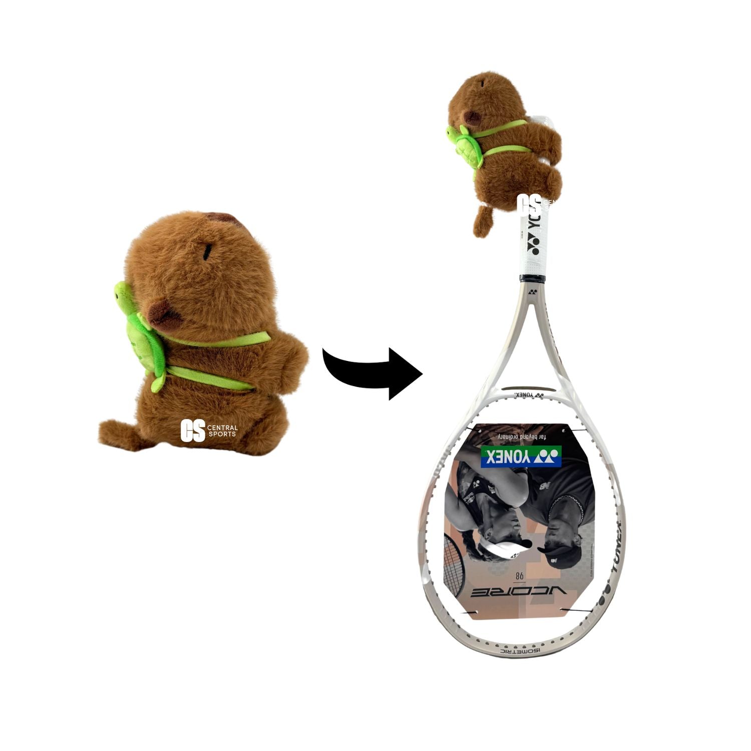 Brown Capybara Racket Accessory Accessories Central Sports UK