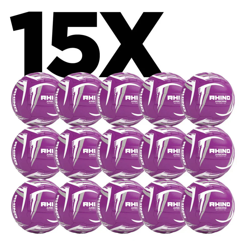 Rhino Airbourne Netball Box of 15, back view