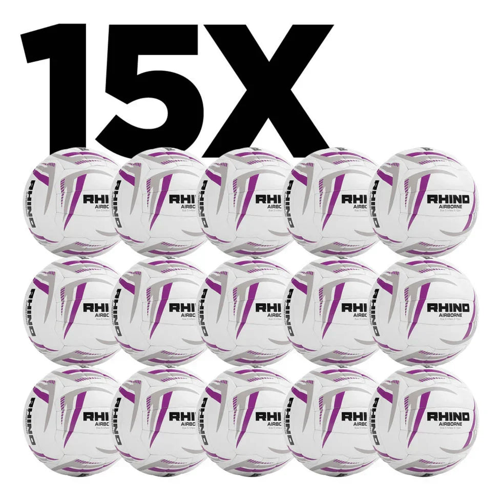 Rhino Airbourne Netball Box of 15, front view