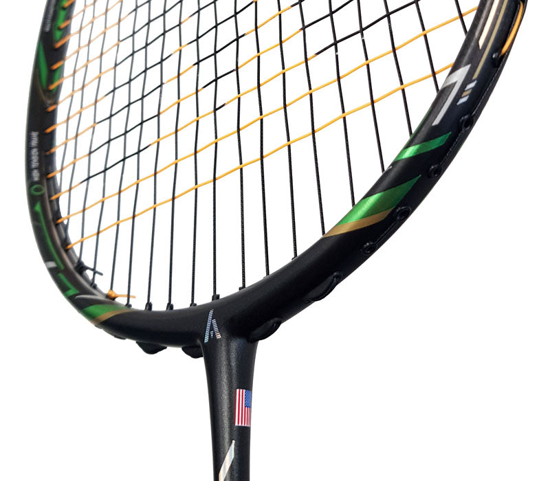 Ashaway Rogue Duo Hybrid String (10m Set) Black/Orange, back view