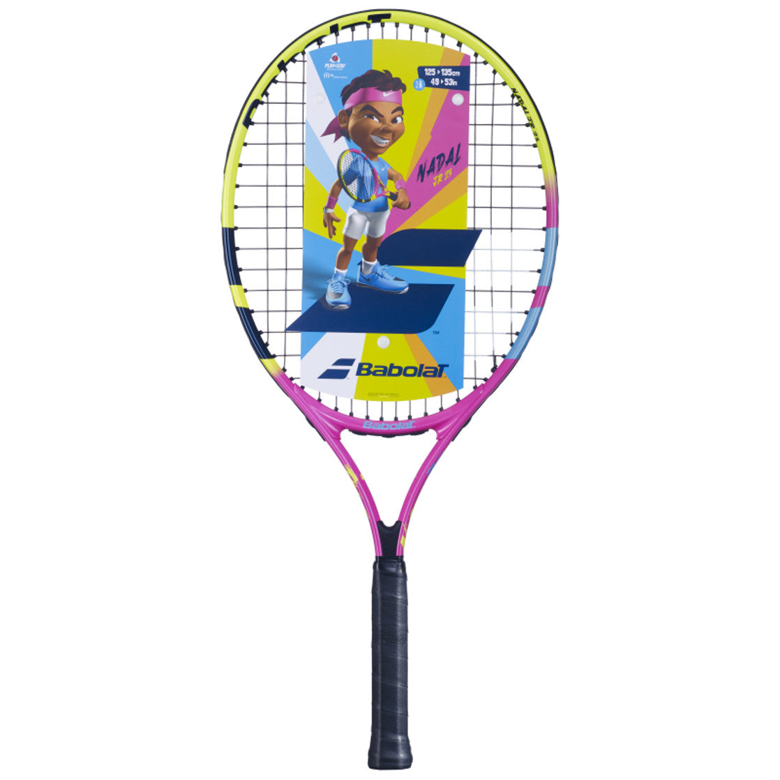 Babolat Nadal Junior 23 Tennis Racket – Strung - Yellow/Pink