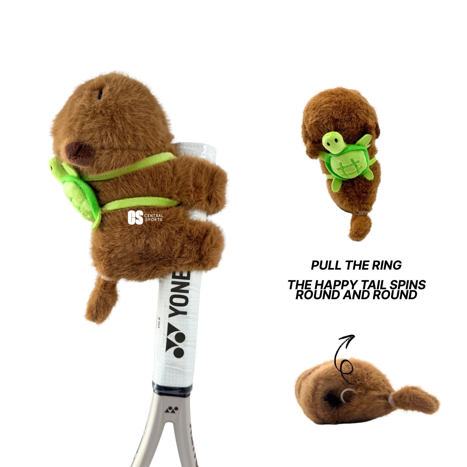 Brown Capybara Racket Accessory Accessories Central Sports UK