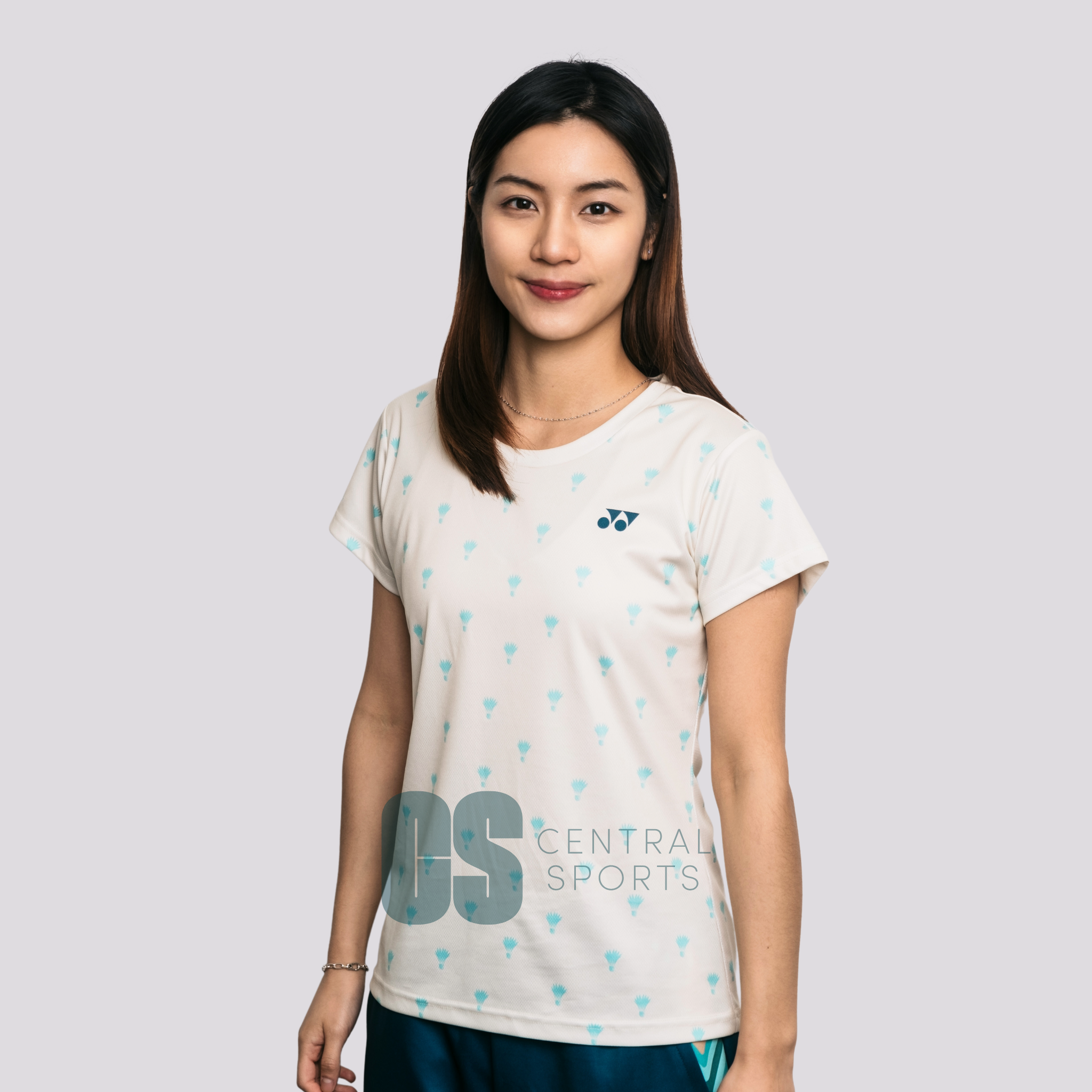 Yonex Coiled Snake Women Tech T-Shirt Ivory Clothing Yonex