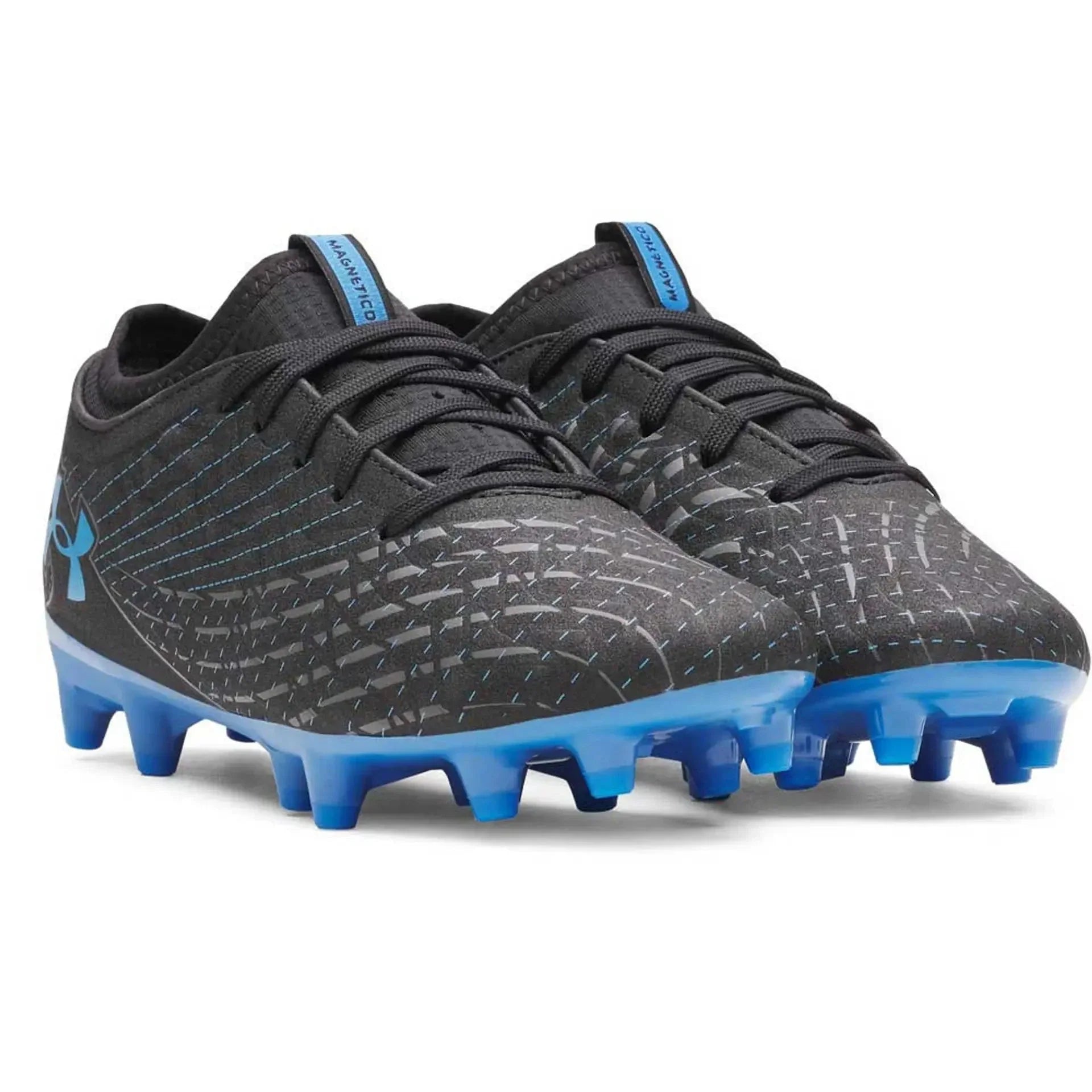 Under Armour Magnetico Select 5 FG Football Shoe Unisex - Black/Blue shoes Under Armour