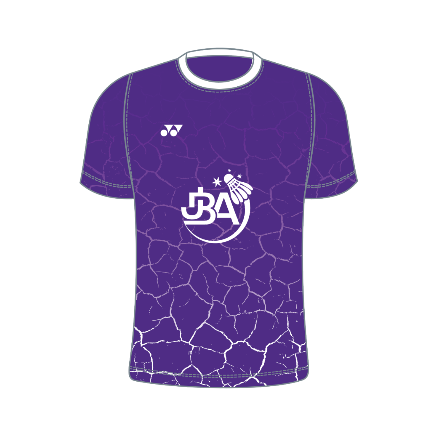 Yonex Kit T016 Quake Jones Badminton Academy T-Shirt Junior - Purple Purple Clothing Yonex Teamwear
