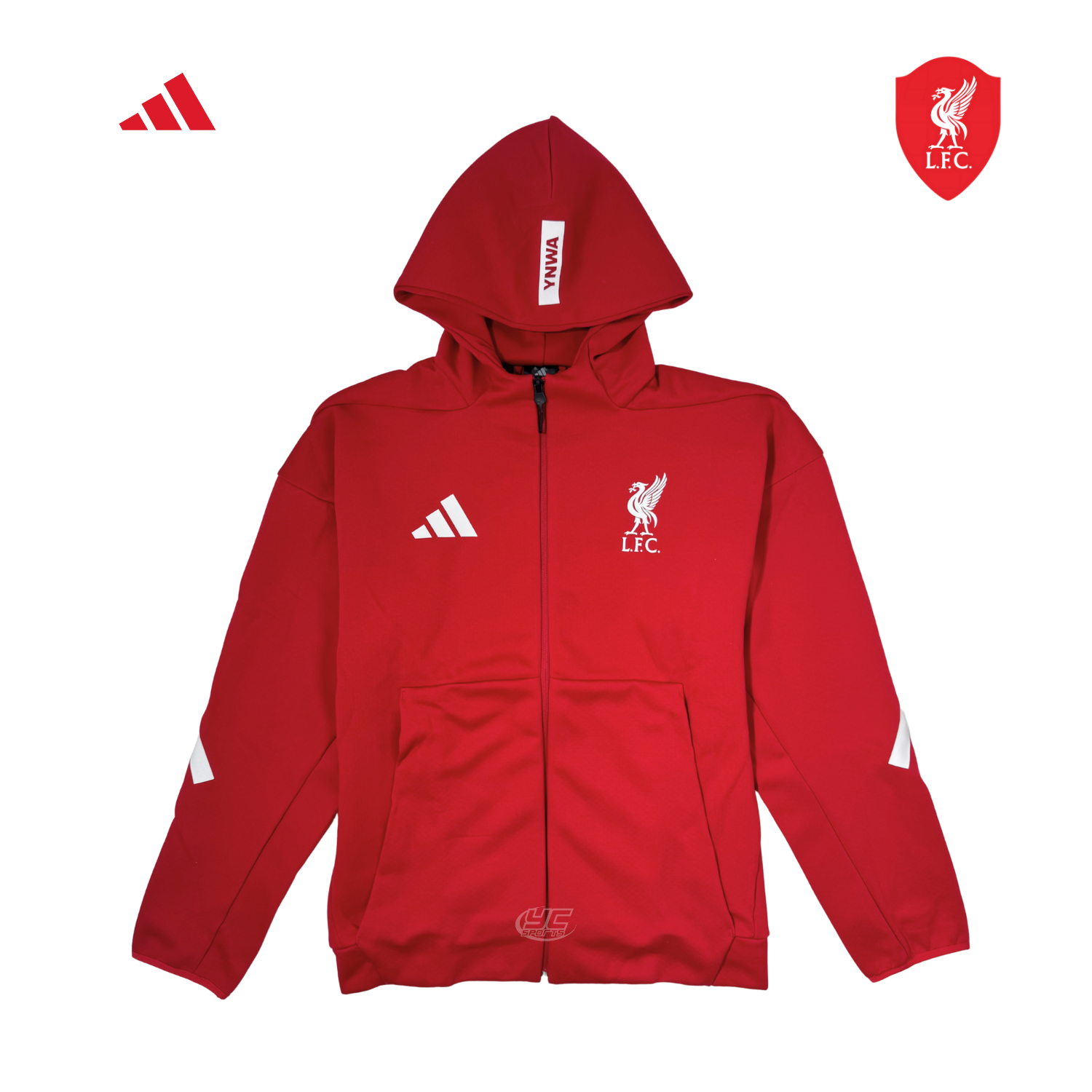Adidas Liverpool F.C. 25/26 Anthem Hoodie Men - Red