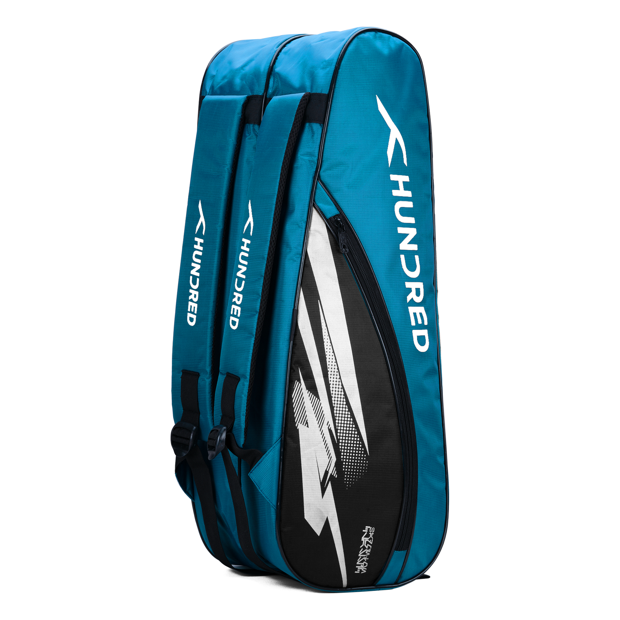 Hundred Cosmogear Badminton Kitbag - Teal Blue/Black Luggage Hundred