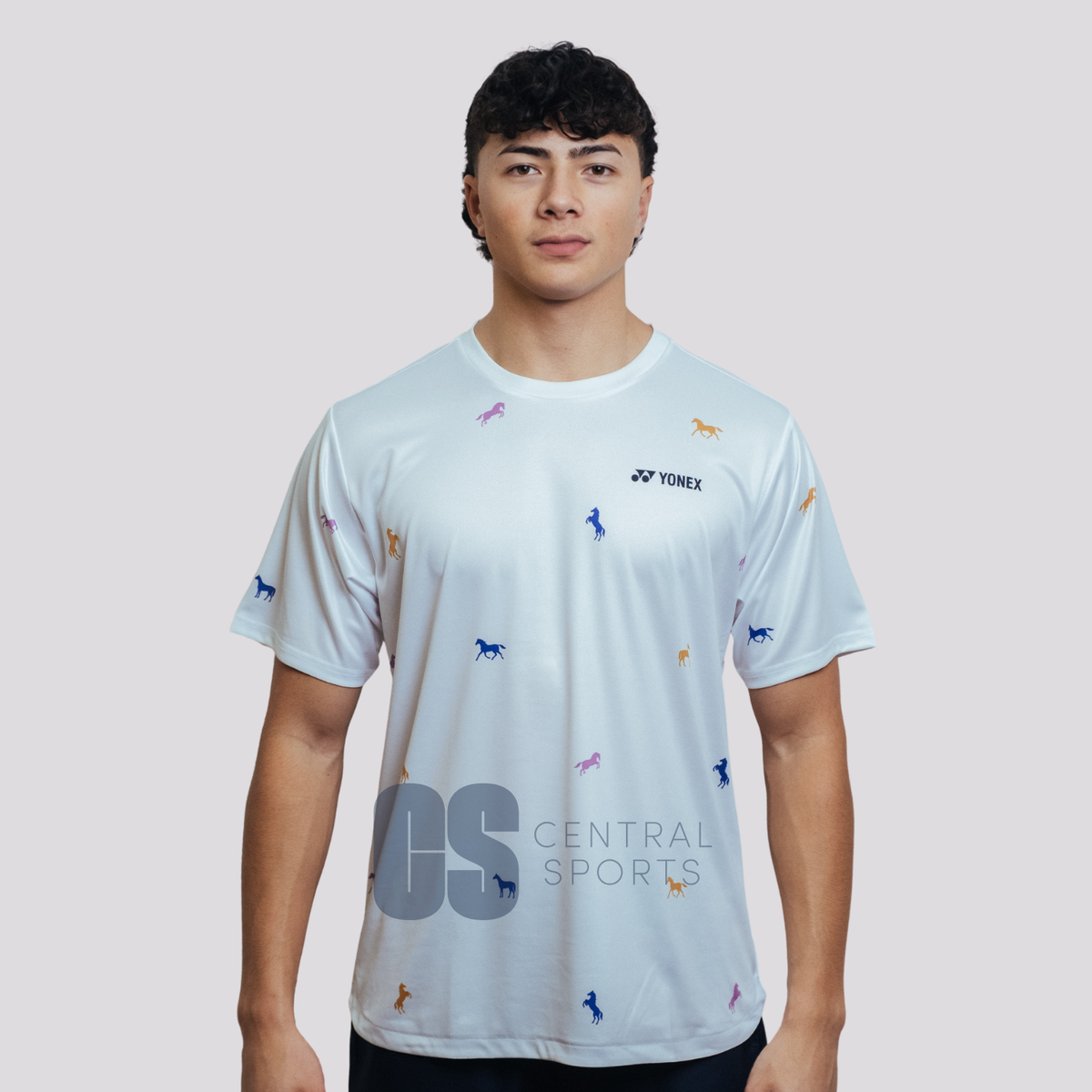 Yonex Festival Gallop – Men’s Performance Shirt (White) Yonex CNY2026 TT C Men White Clothing Yonex