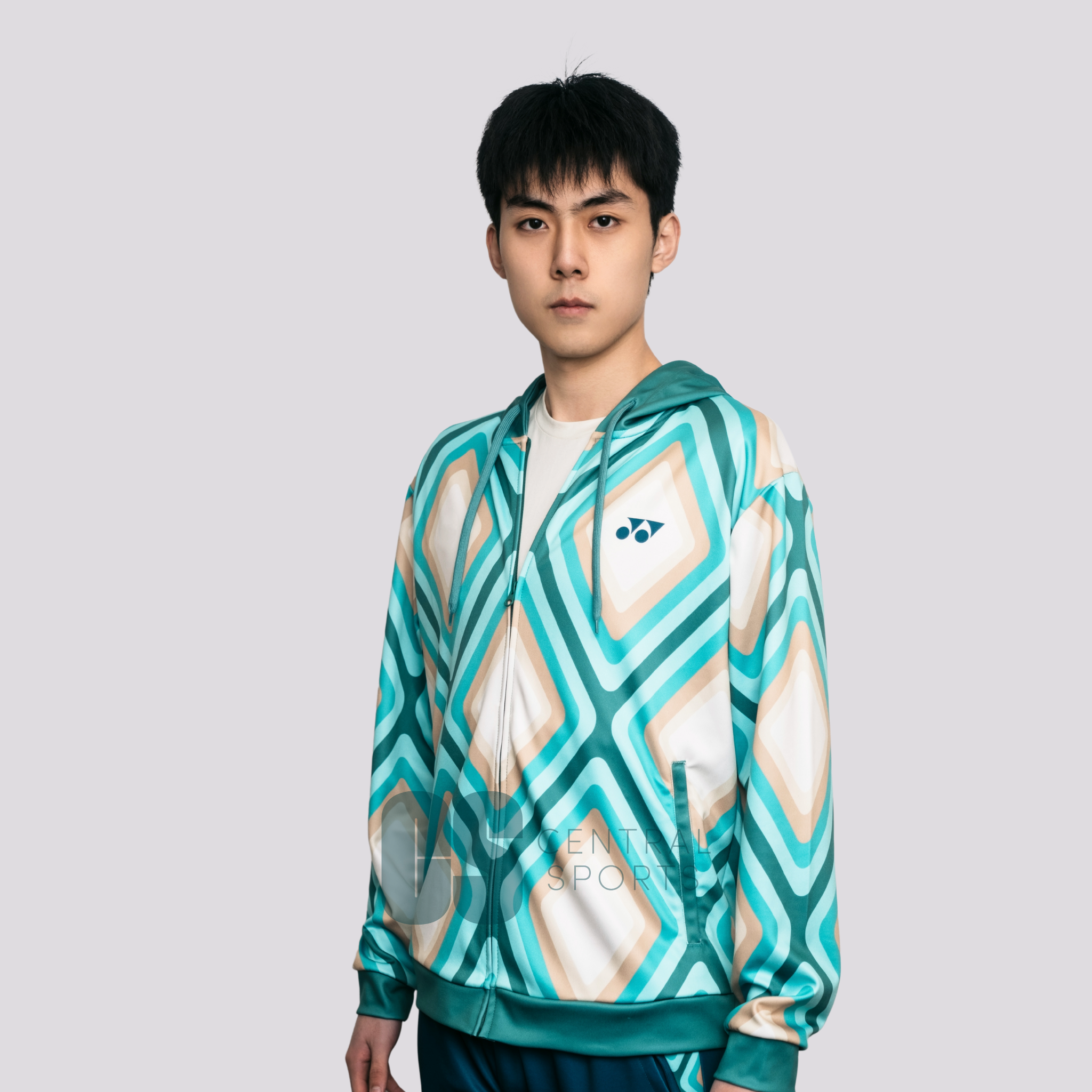 Yonex Diamond Unisex Zip Hood Jade/Ivory