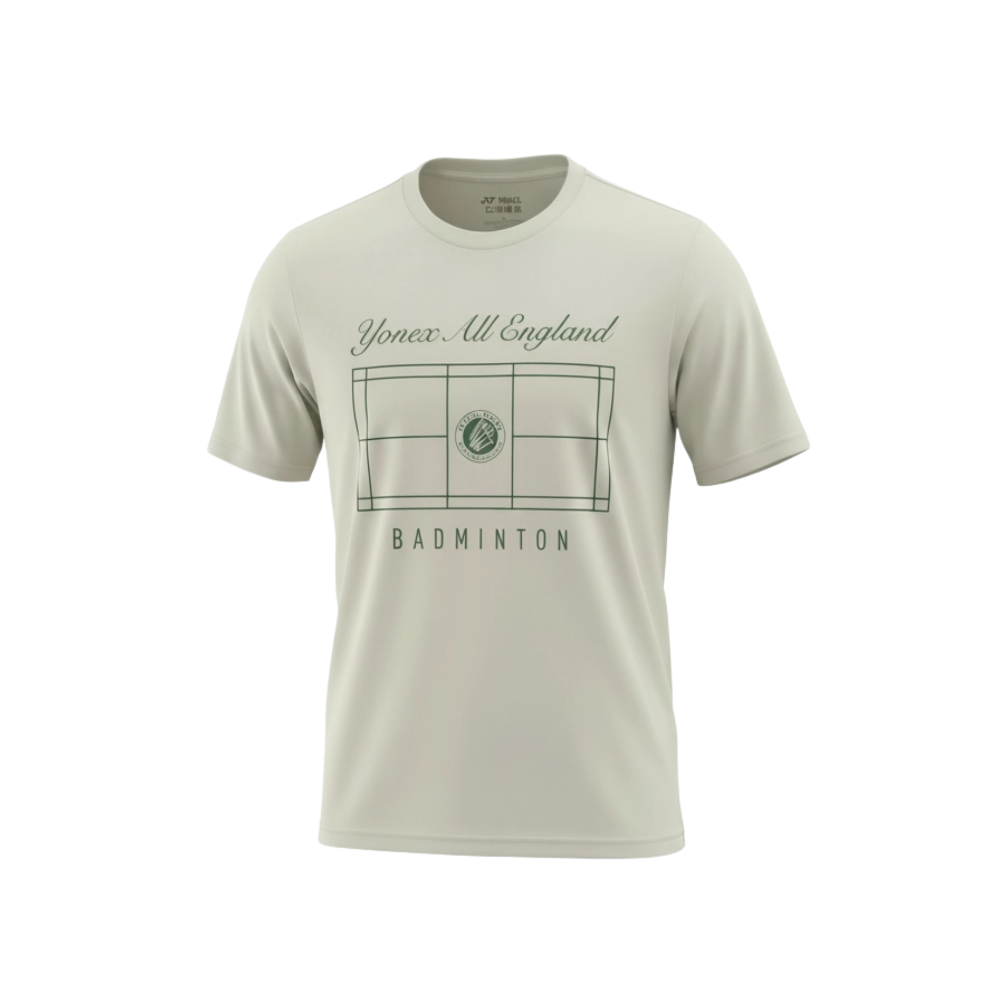 Yonex All England 1899 Crew Neck SS Top 26 - Cream Cream Clothing Yonex
