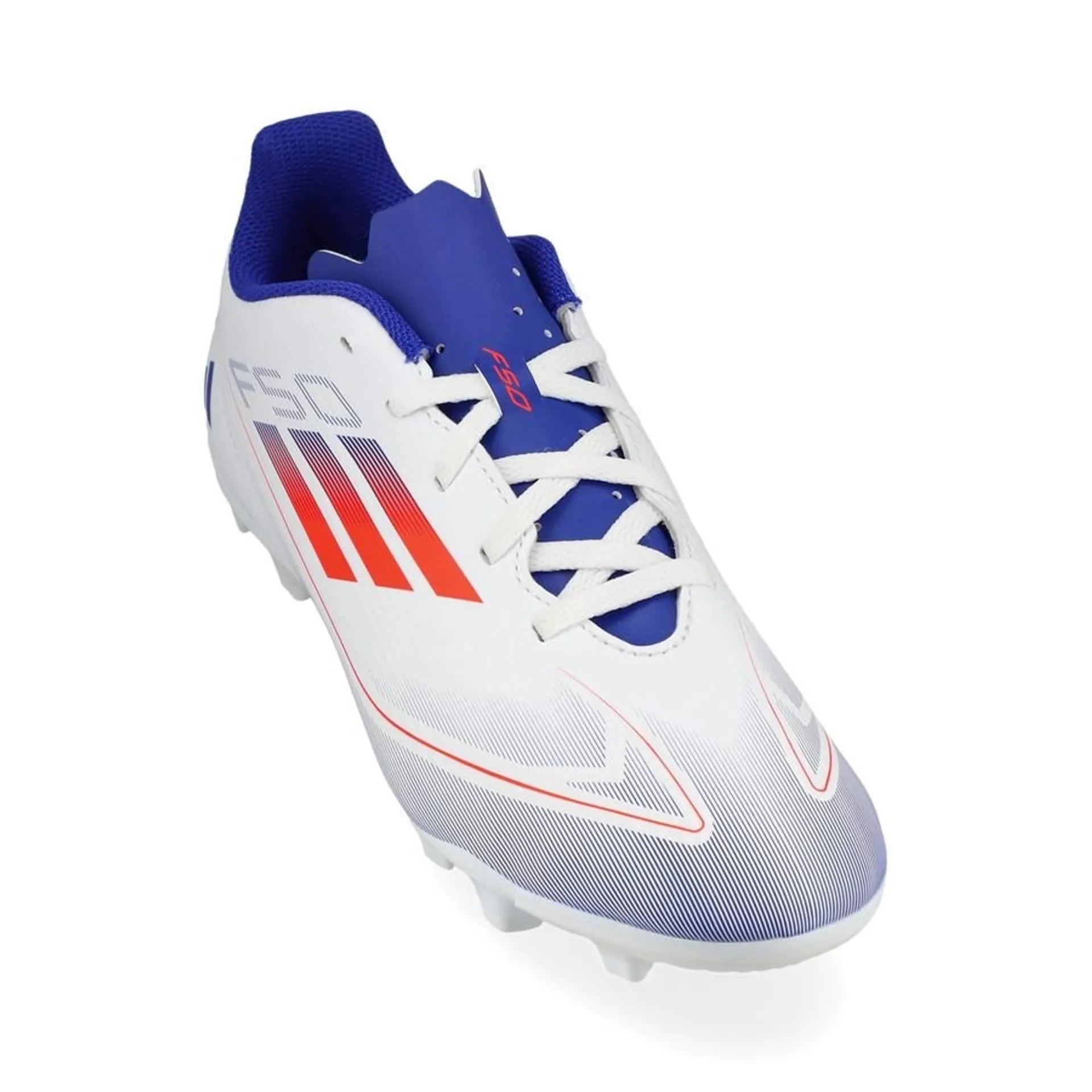 Adidas F50 Club FxG Football Boots Junior - White Clearance Adidas