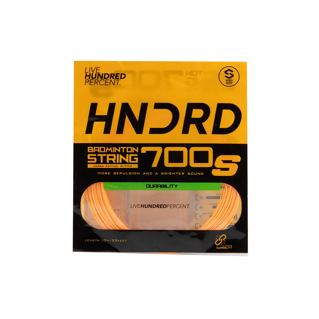 Hundred 700 S Badminton String - Orange String (Packs) Hundred