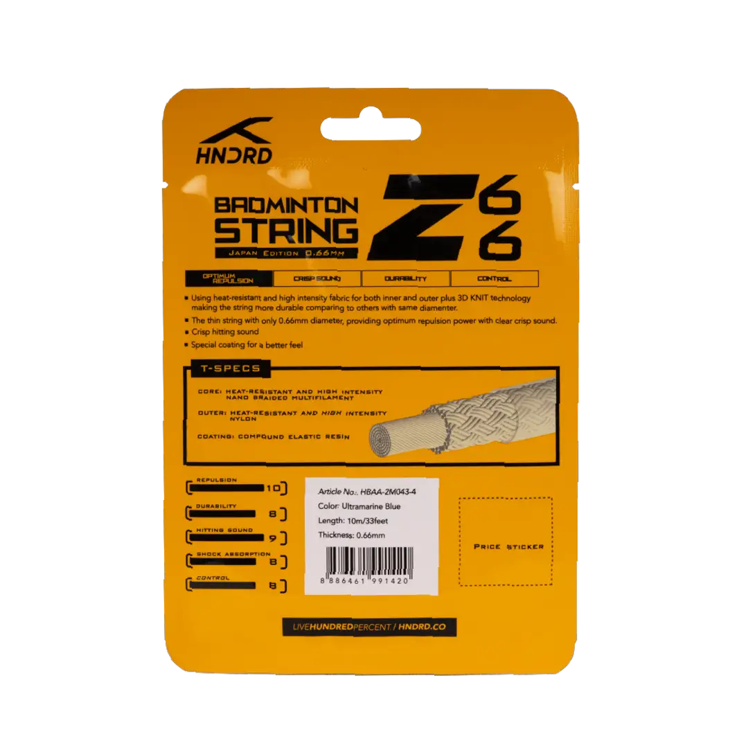 Hundred 600 S Badminton String HBAA-2M046-4 String (Packs) Hundred