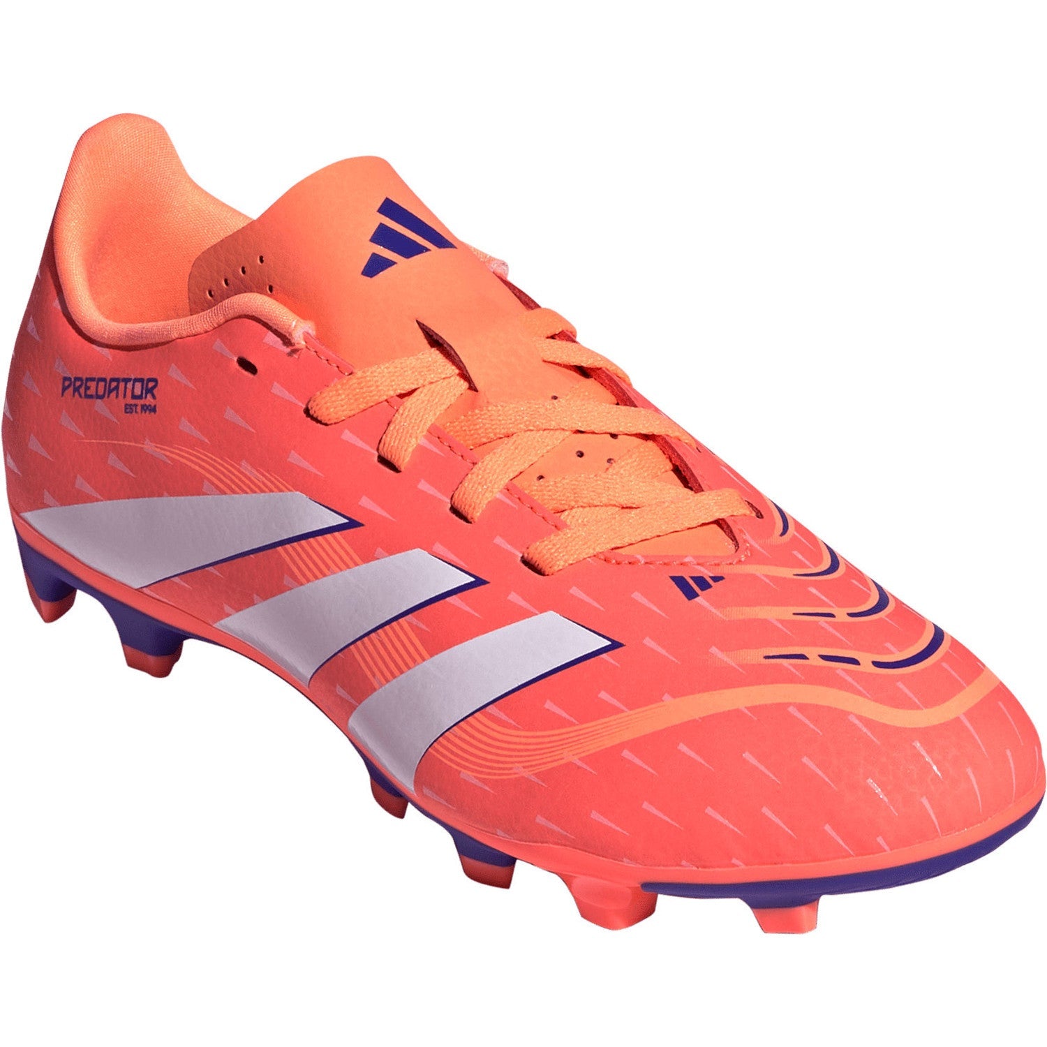 Adidas Predator Club FG/MG Football Boots Junior - Coral/White shoes Adidas