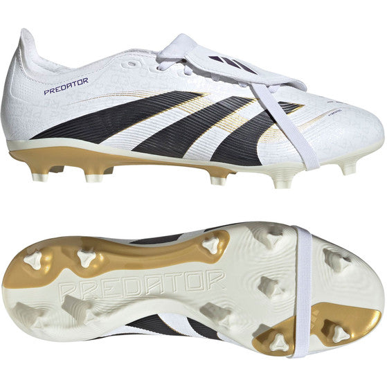 Adidas Predator League FT FG/MG Football Boots Men - White/Gold shoes Adidas