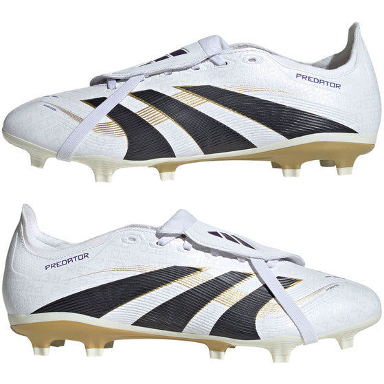 Adidas Predator League FT FG/MG Football Boots Men - White/Gold shoes Adidas