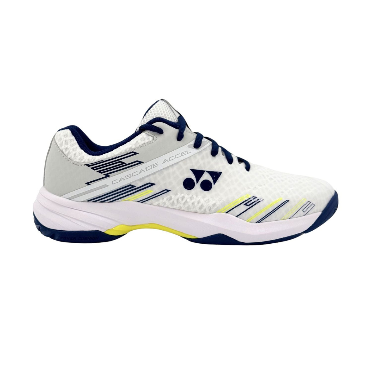 Yonex Power Cushion Cascade Accel Badminton Shoes - White/Navy (SHBCA1EX) Badminton Shoes Yonex