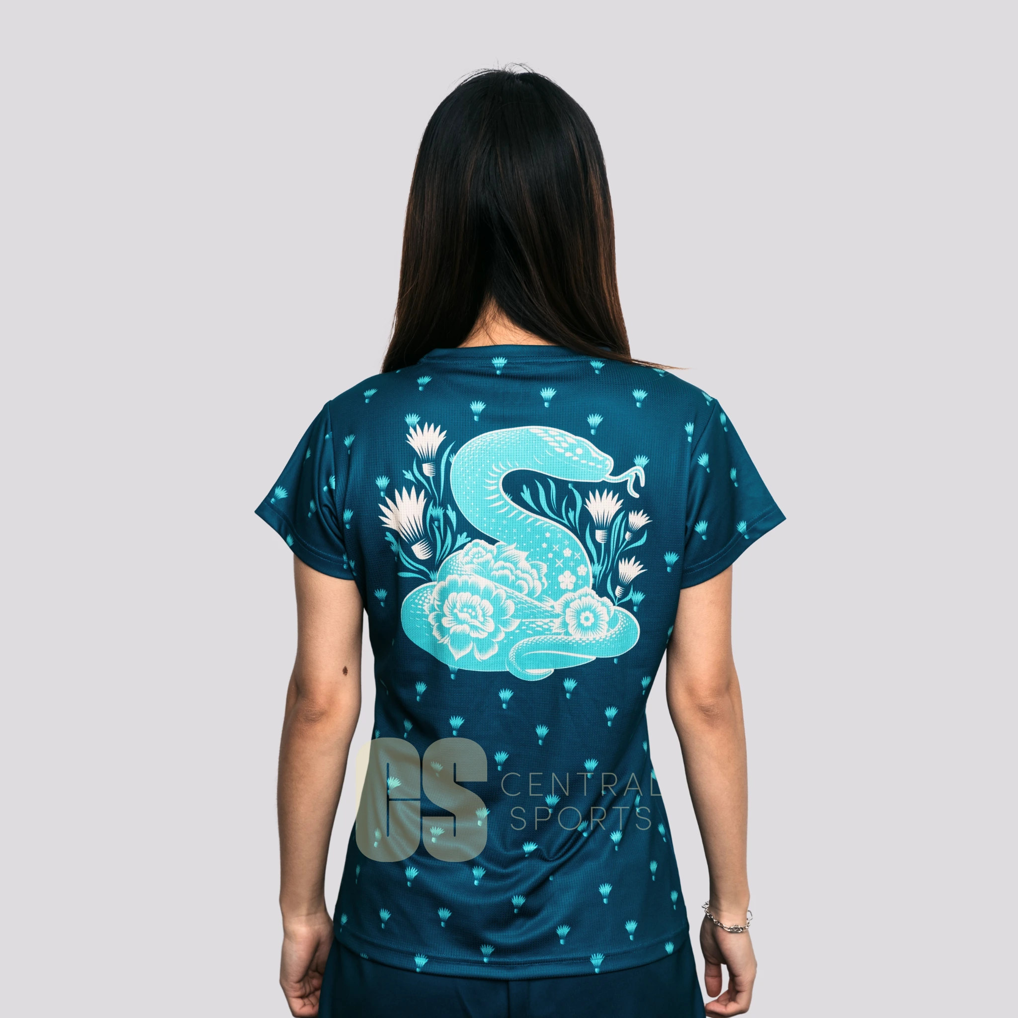 Yonex Coiled Snake Women Tech T-Shirt Dark Jade Dark Jade Clothing Yonex