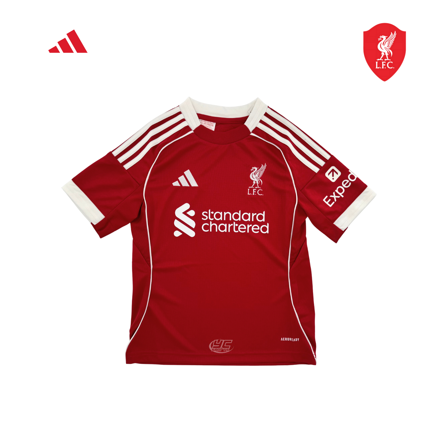 Adidas Liverpool F.C. 25/26 Home Jersey Junior - Red Red Clothing Adidas