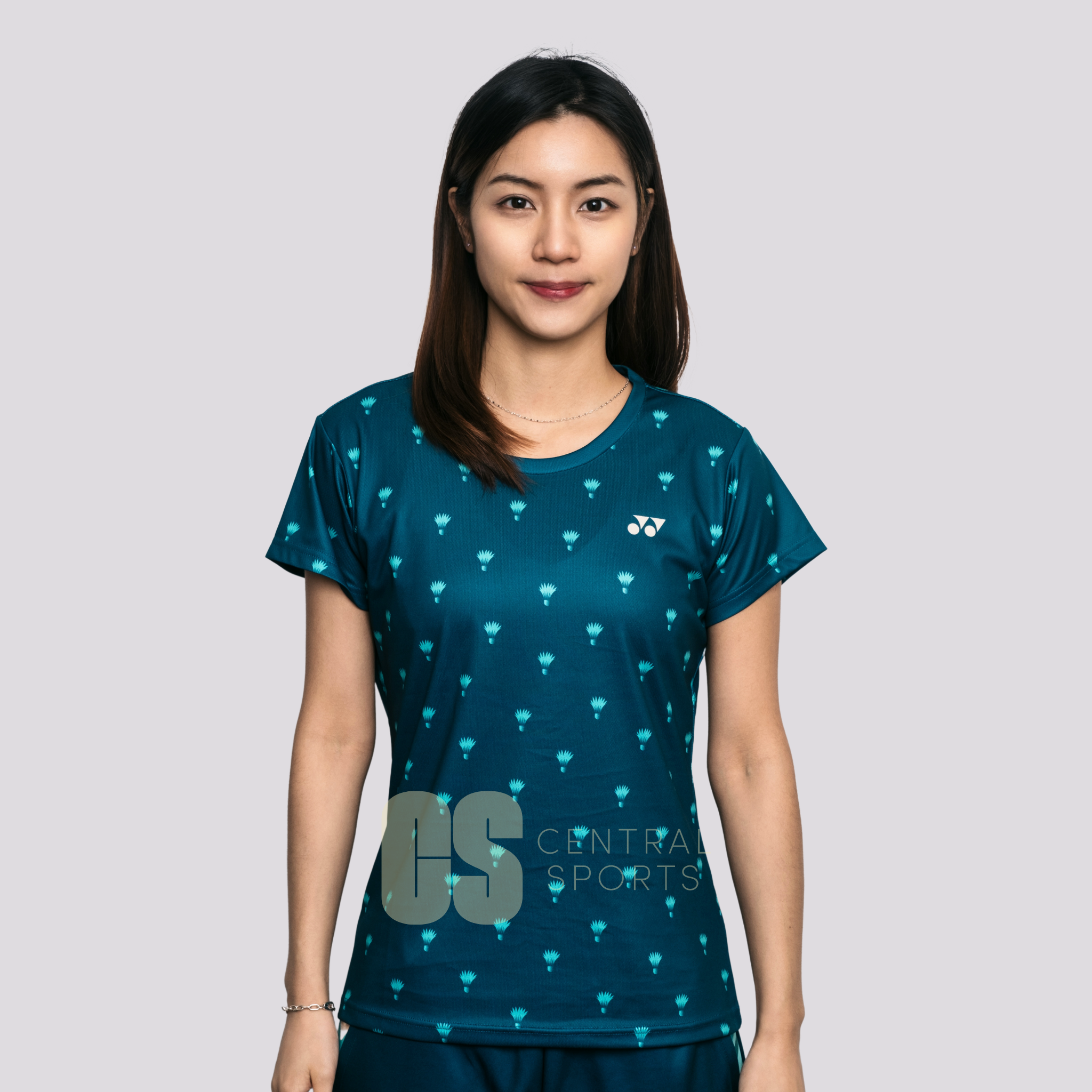 Yonex Coiled Snake Women Tech T-Shirt Dark Jade Clothing Yonex