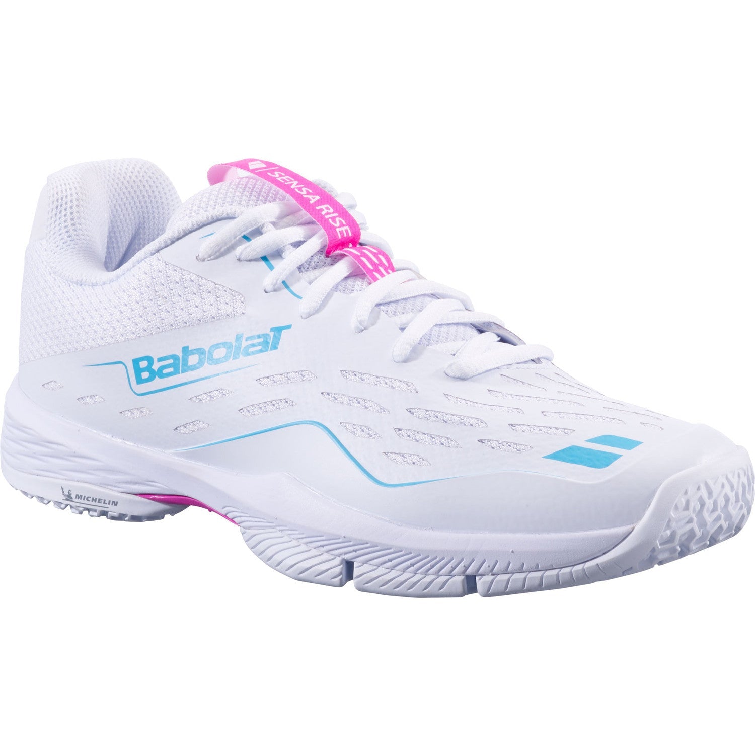 Babolat Sensa Rise Women Padel Shoes - White/Red