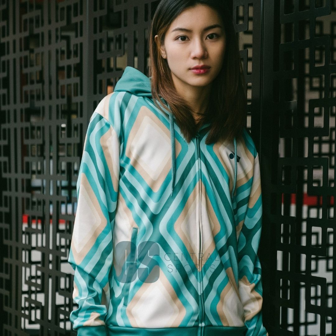 Yonex Diamond Unisex Zip Hood Jade/Ivory