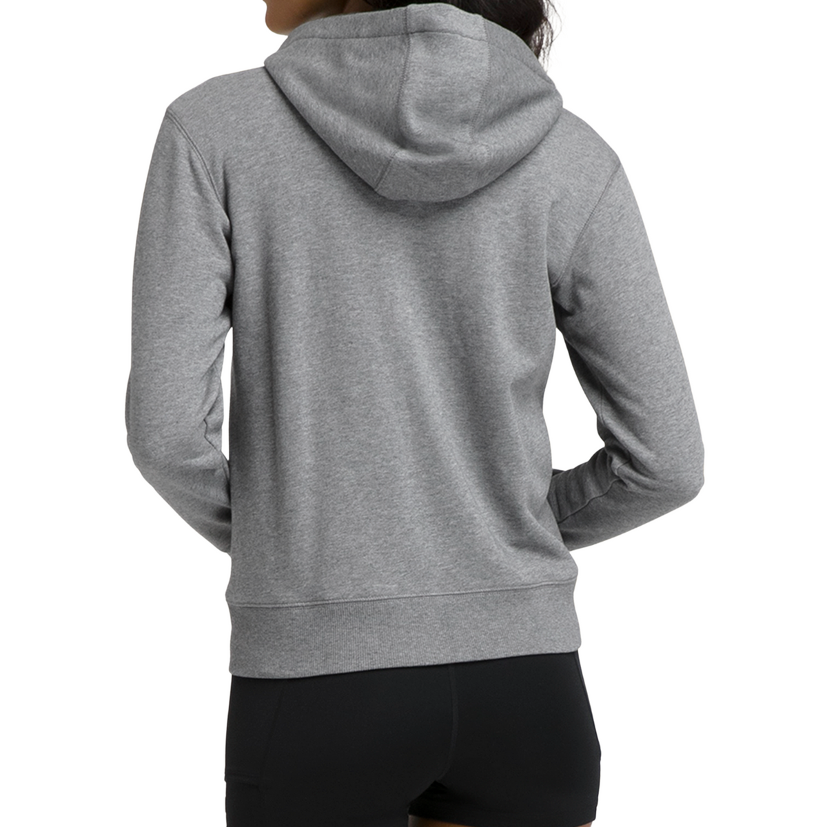 Wilson Team Zip Hoodie Women, Grey, back view