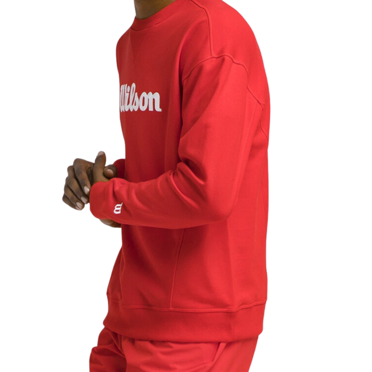 Wilson M Team Crewneck Infrared Script, Men, back view