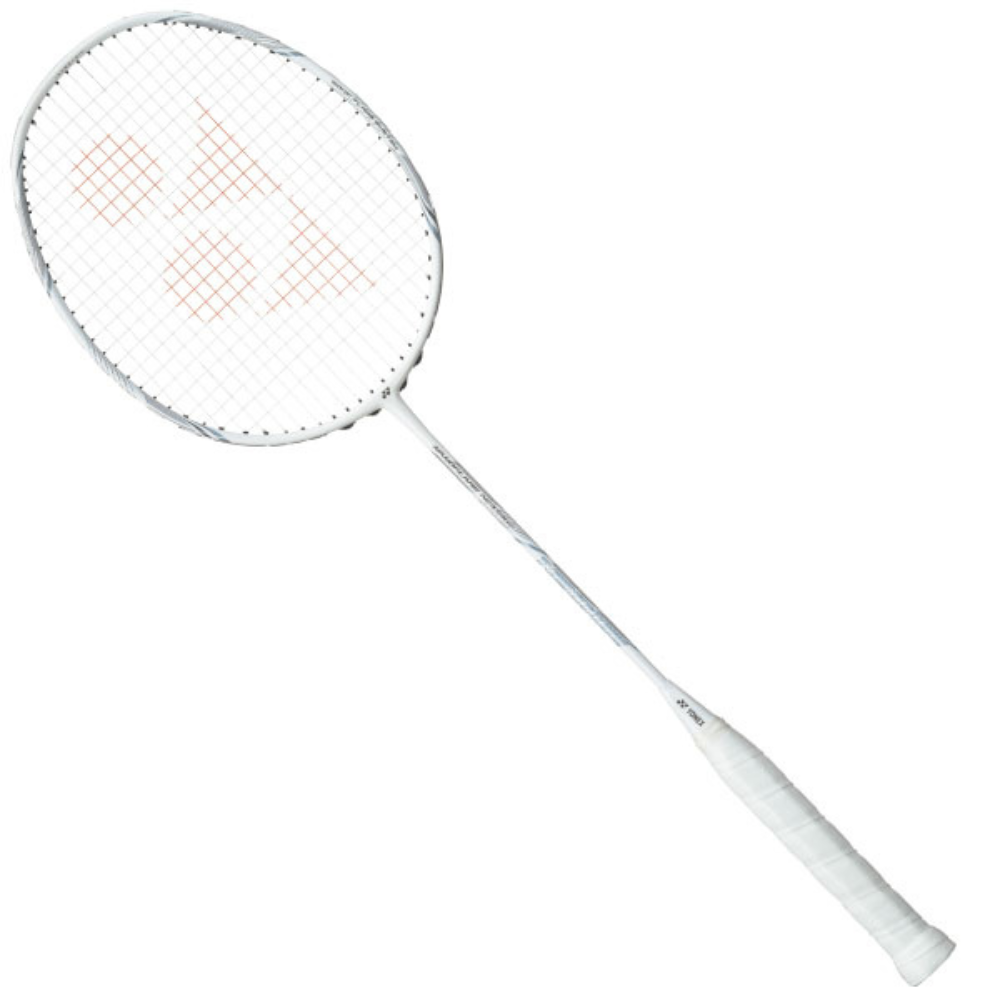 Yonex Nanoflare Nextage Badminton Racket, White/Grey, back view